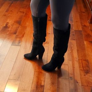 Just fab tall faux suede boots